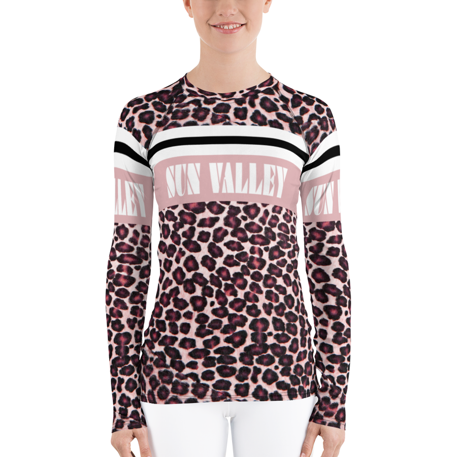 Sun Valley Pink Leopard Long Sleeve Top