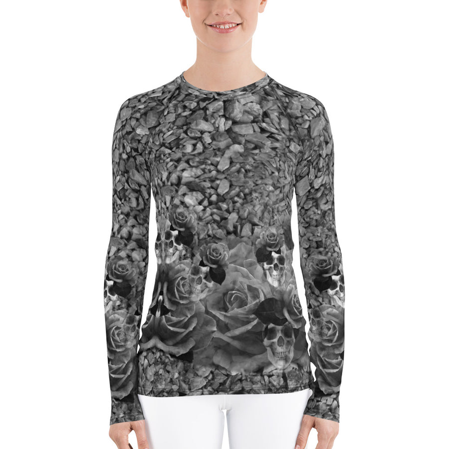 Skulls, Rocks and Roses Longs Sleeve Top