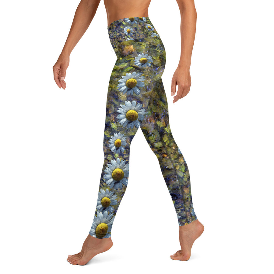 Riverbed & Daisy Stripe Yoga Leggings – Bunny Hill Activewear