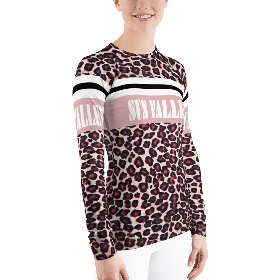 Sun Valley Pink Leopard Long Sleeve Top