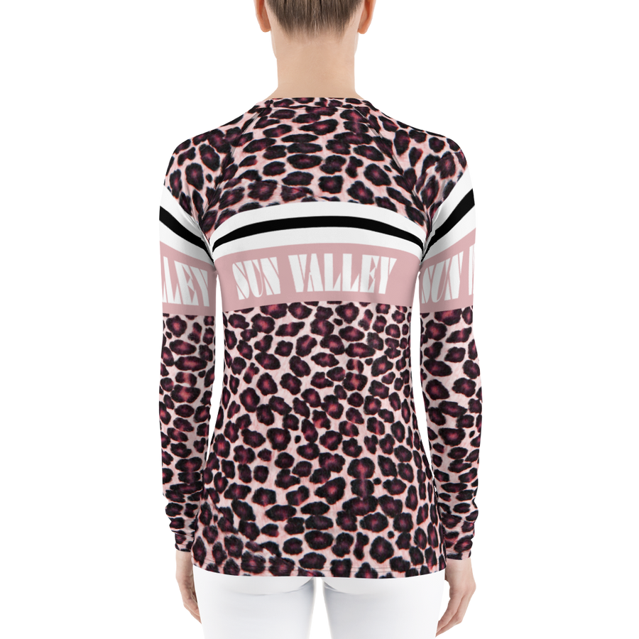 Sun Valley Pink Leopard Long Sleeve Top