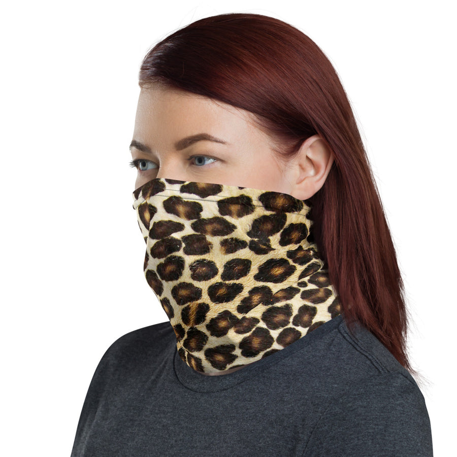 Natural Leopard Neck Gaiter