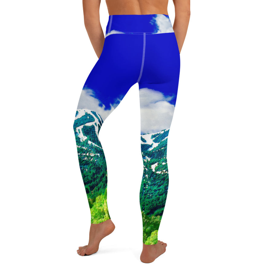 Sun Valley Logo Black Yoga Leggings