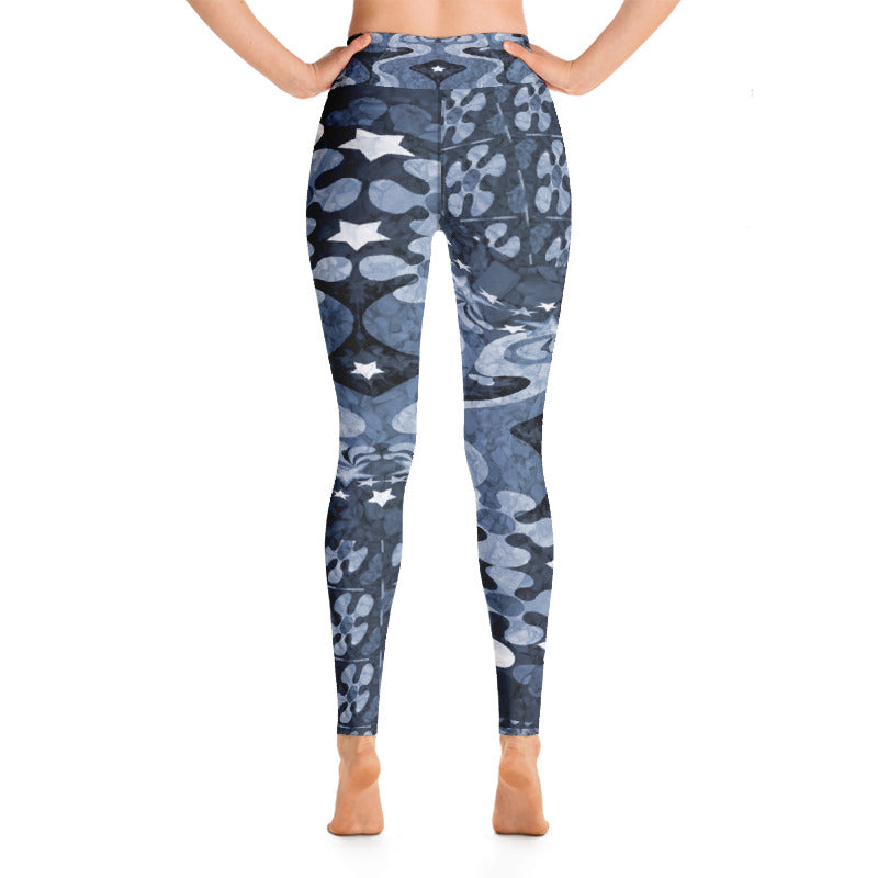 PopArt Blue Yoga Leggings