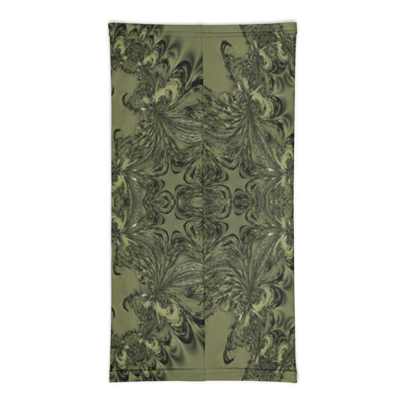 Olive Fractal Neck Gaiter