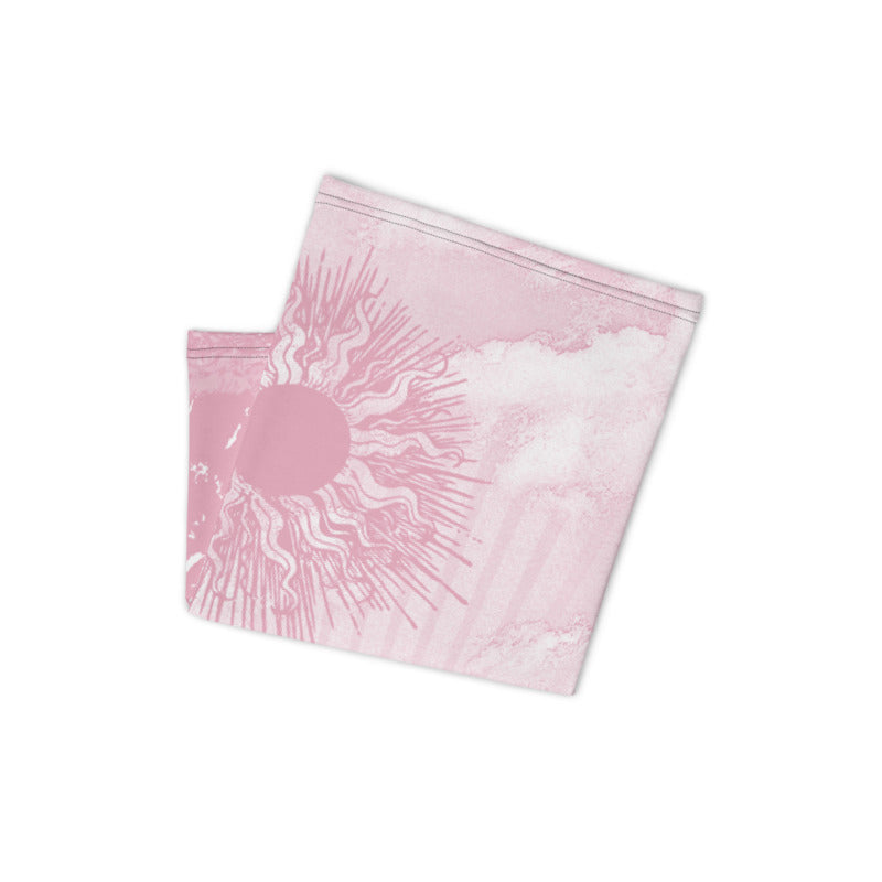 Summer Sun Over Baldy Pink Neck Gaiter