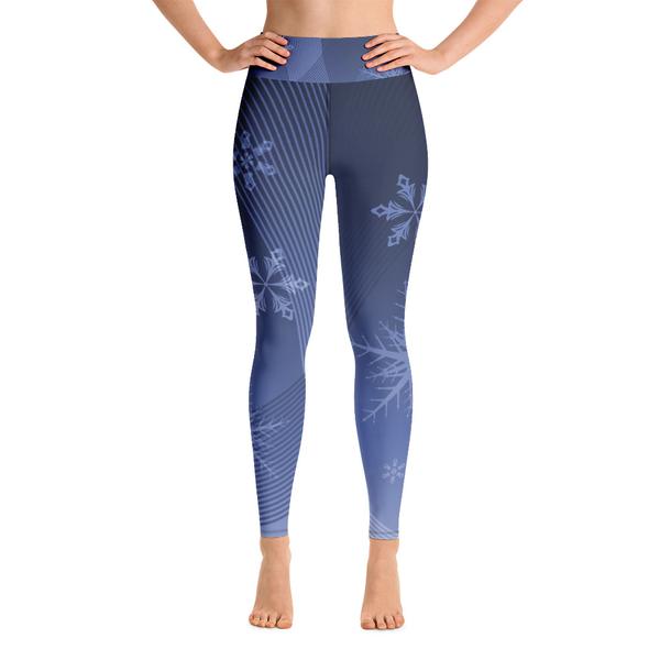 Blue Bird Ski Day Yoga Leggings