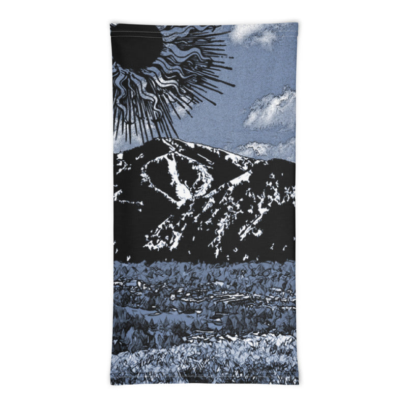 Summer Sun Over Baldy Indigo Neck Gaiter