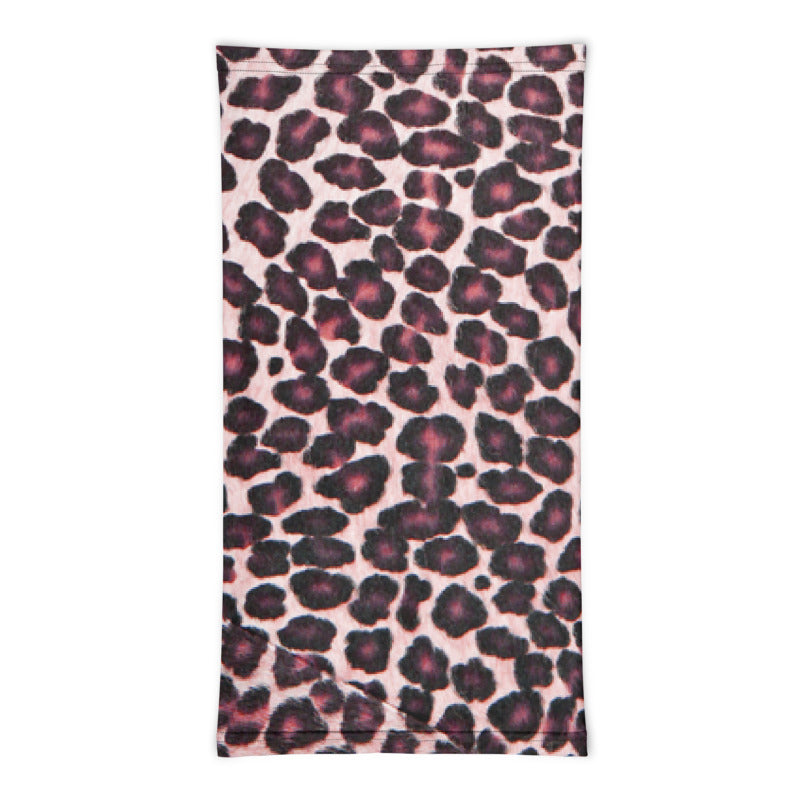 Pink Leopard Neck Gaiter