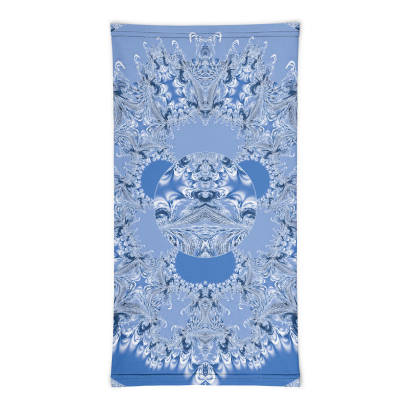 Blue Fractal Neck Gaiter