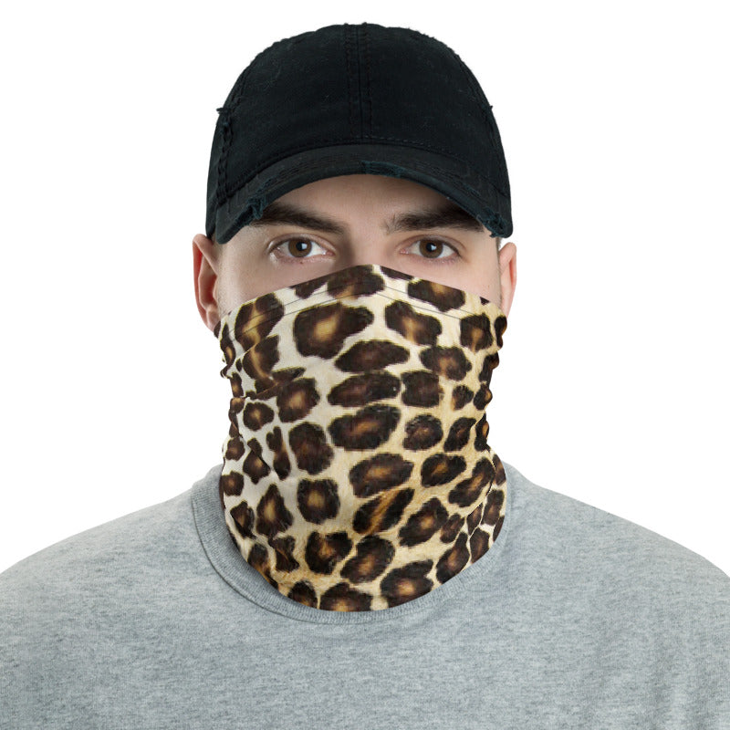 Natural Leopard Neck Gaiter