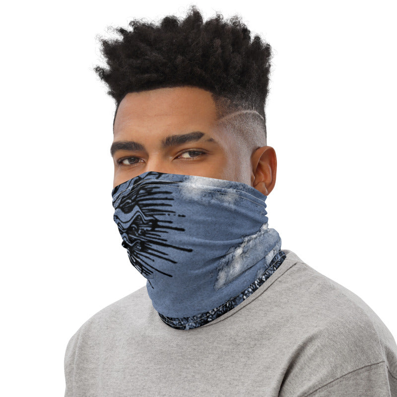 Summer Sun Over Baldy Indigo Neck Gaiter