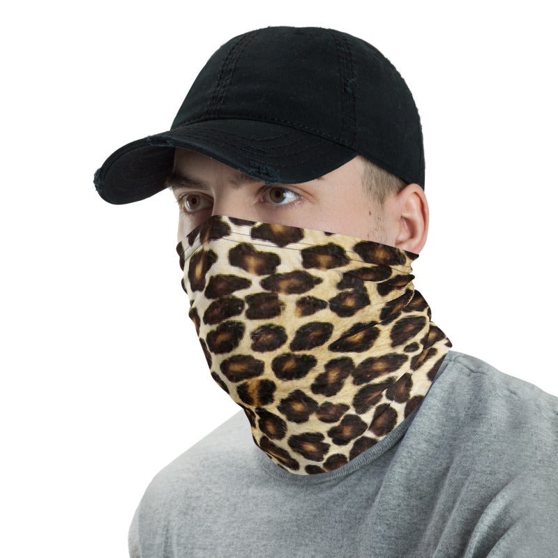 Natural Leopard Neck Gaiter