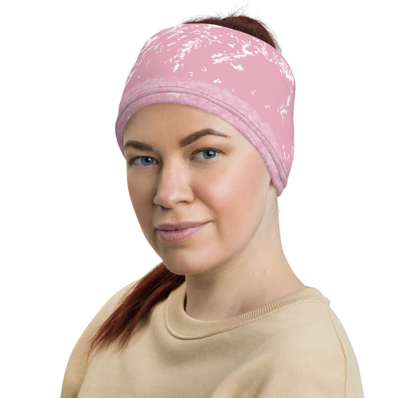 Summer Sun Over Baldy Pink Neck Gaiter