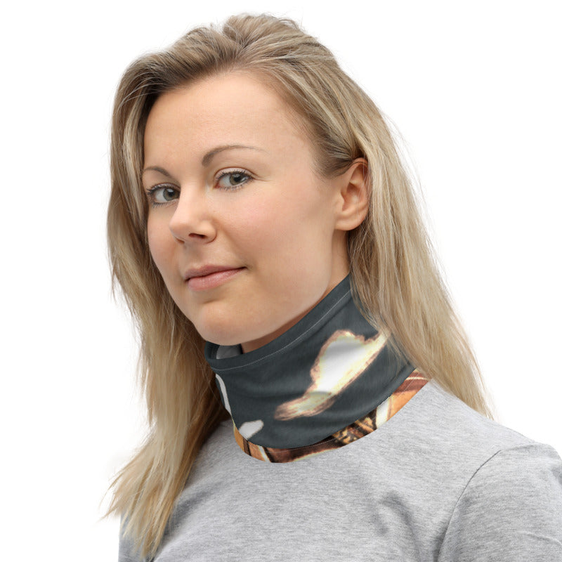 Valley Girl Skier Grey Neck Gaiter