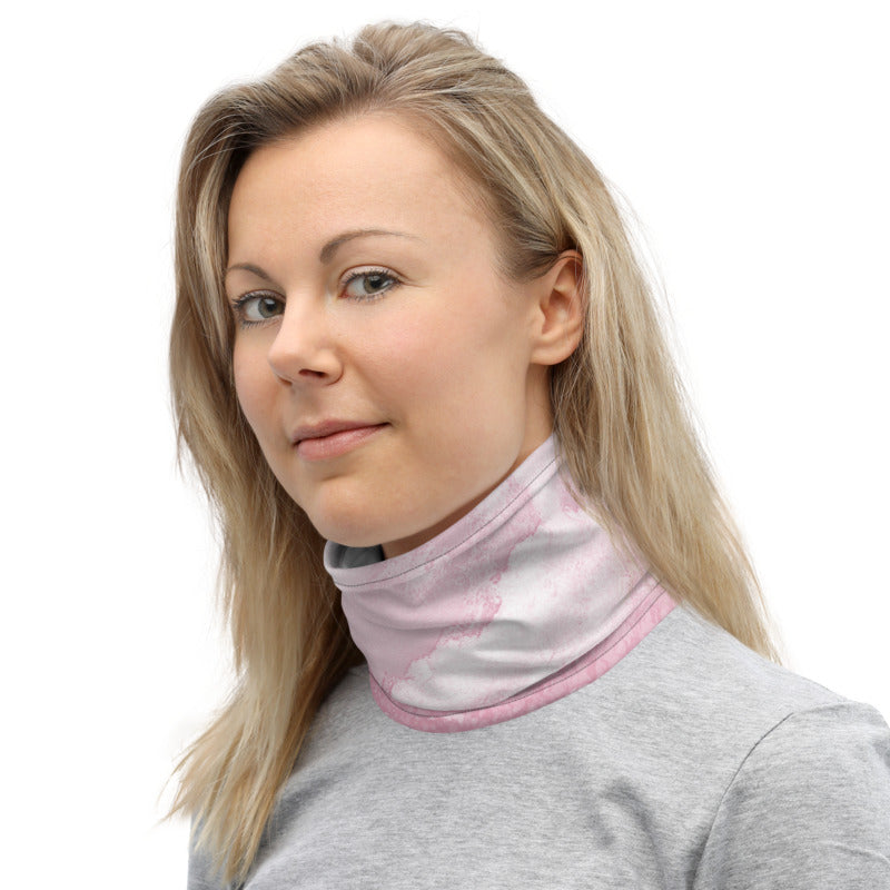 Summer Sun Over Baldy Pink Neck Gaiter