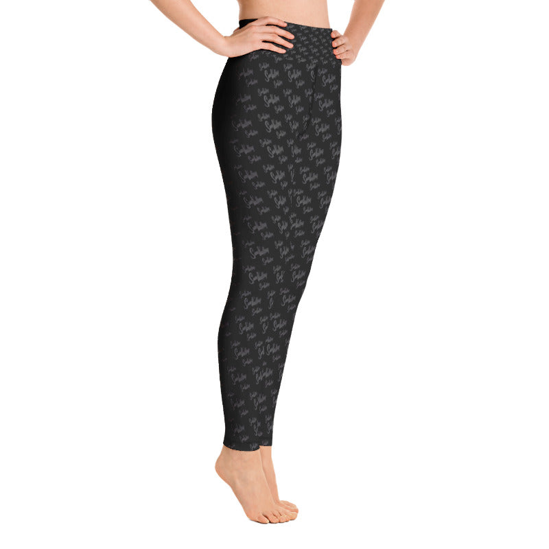 Sun Valley Logo Black Yoga Leggings