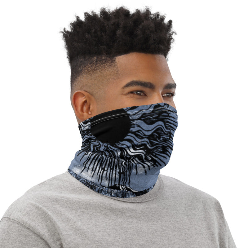 Summer Sun Over Baldy Indigo Neck Gaiter