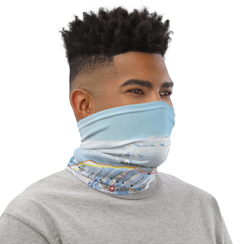 Sun Valley Winter Map Neck Gaiter