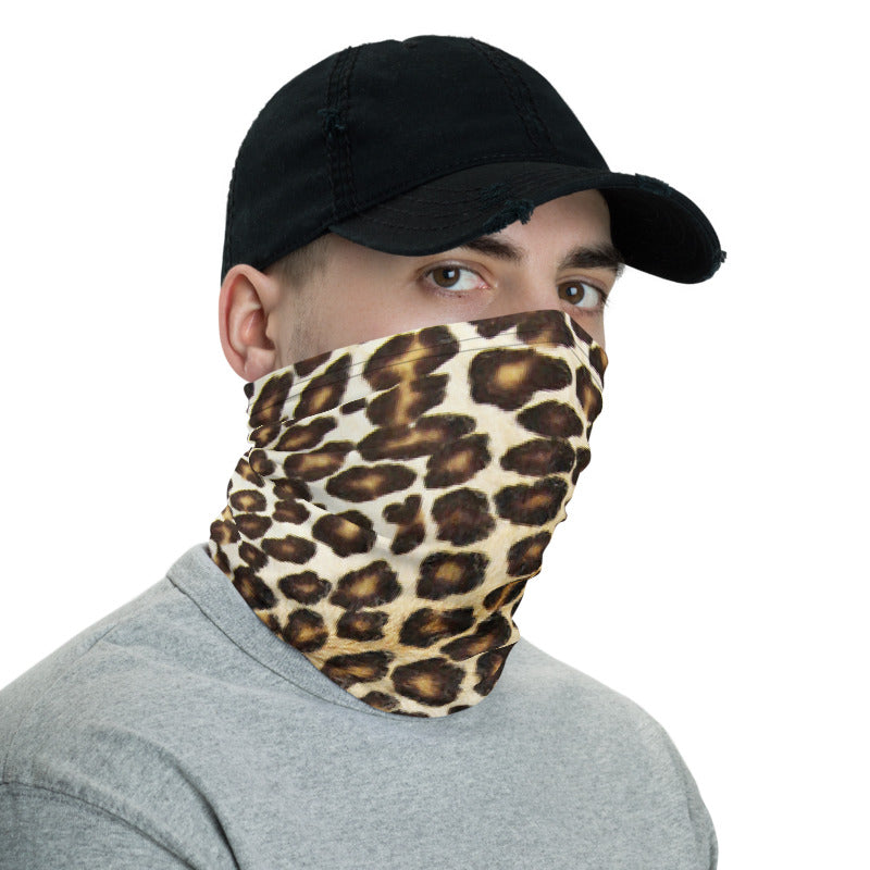 Natural Leopard Neck Gaiter