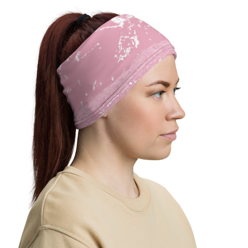 Summer Sun Over Baldy Pink Neck Gaiter