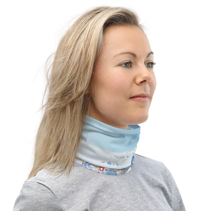 Sun Valley Winter Map Neck Gaiter